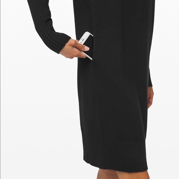NWT Lululemon Softer Still Dress Black - Picture 4 of 5